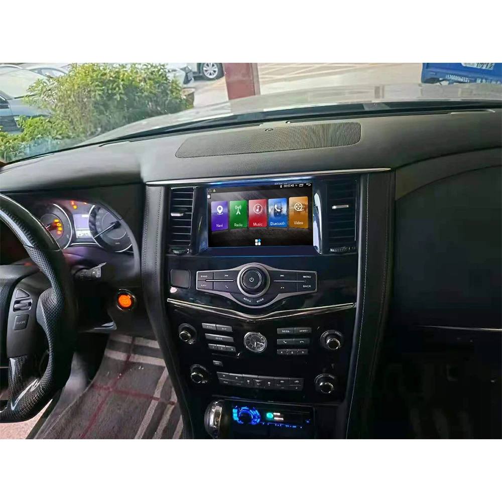 Для Nissan Patrol 2014-2020 Carplay автомобильный мультимедийный видеоплеер GPS-навигация