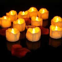 12pcs battery operated flameless candle tea light led candle for wedding centerpieces decor birthday valentine decorations