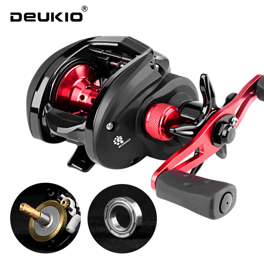 

Катушка рыболовная DEUKIO BMAX3, 5 + 1 шарикоподшипник, макс. нагрузка 8 кг, 7,2: 1