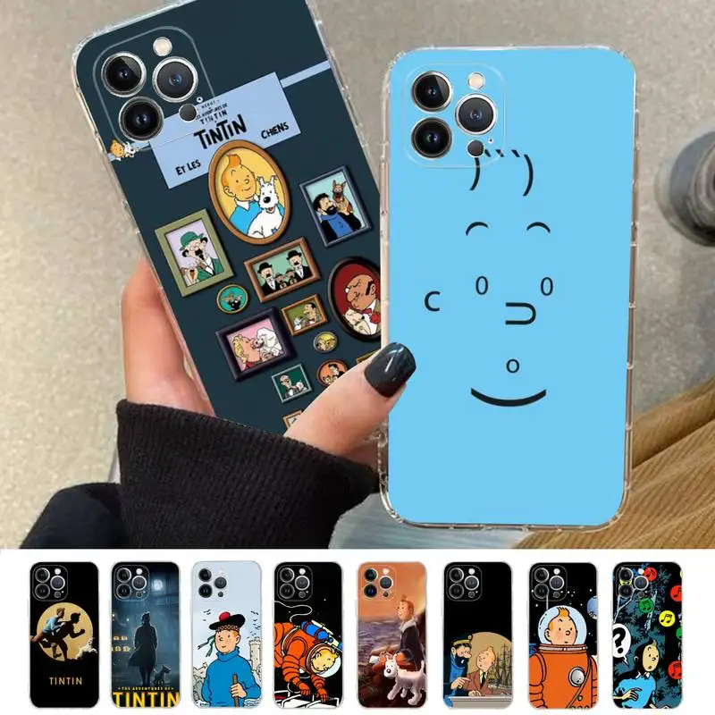 

Adventures Of Tin-Tin Phone Case Silicone Soft for iphone 14 13 12 11 Pro Mini XS MAX 8 7 6 Plus X XS XR Cover
