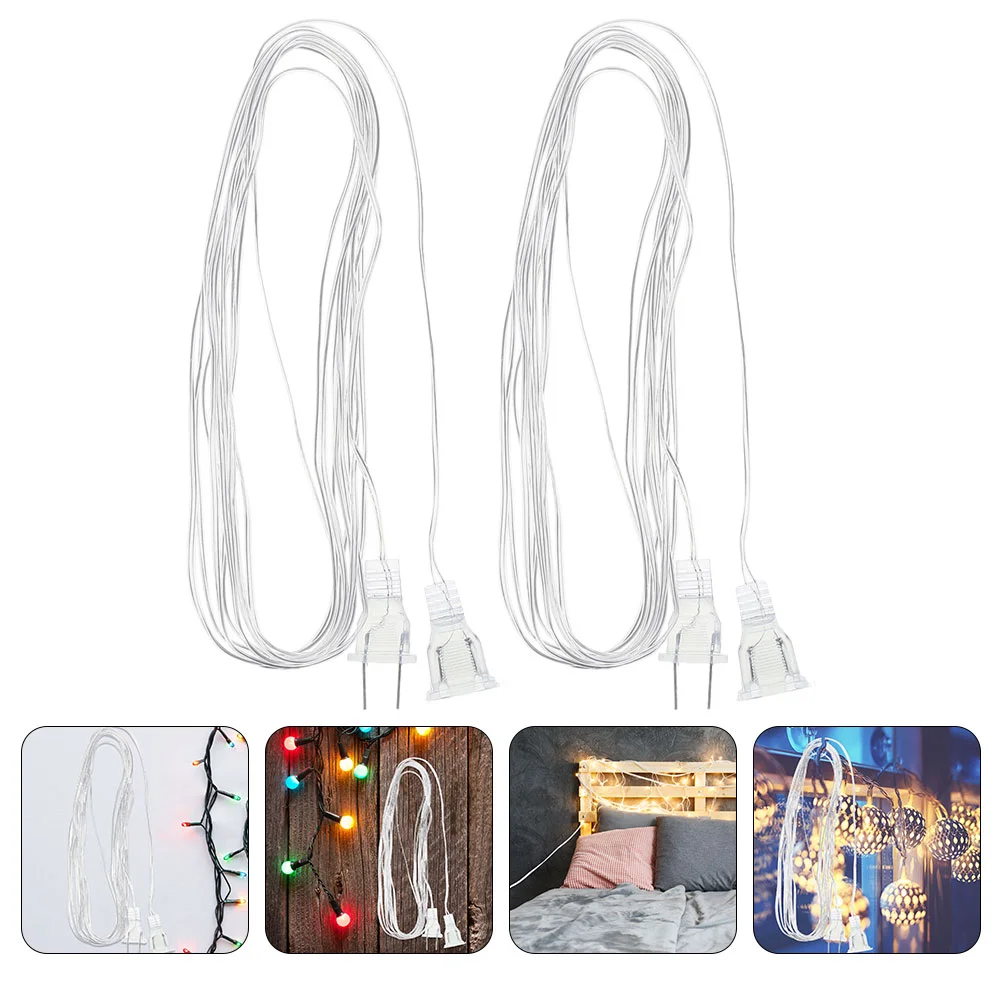 

Curtain Light Extension Cord LED Lamp Cable Party String Accessory (US Plug) LED Light With Colored Light Extension Line