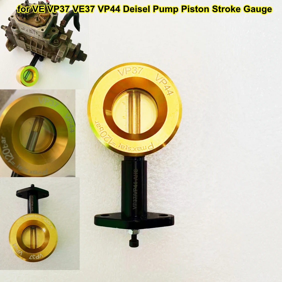 

for VE VP37 VE37 VP44 Diesel Pump Piston Stroke Tester Gauge, Fuel Rotor Pump Travel Meausring Tool