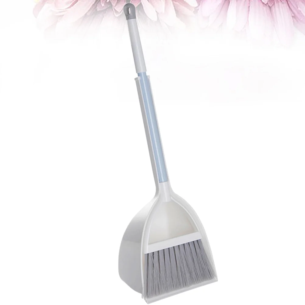

1 Set Household Cleaning Kids Small Broom and Dustpan Set Kitchen Broom Miniature Dustpan Housekeeping Broom