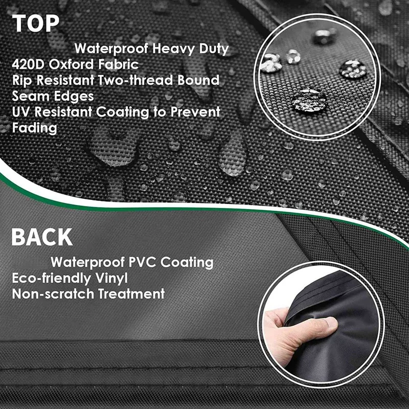 2 шт. чехол для барбекю водонепроницаемый сверхпрочный 420D из Оксфордской ткани