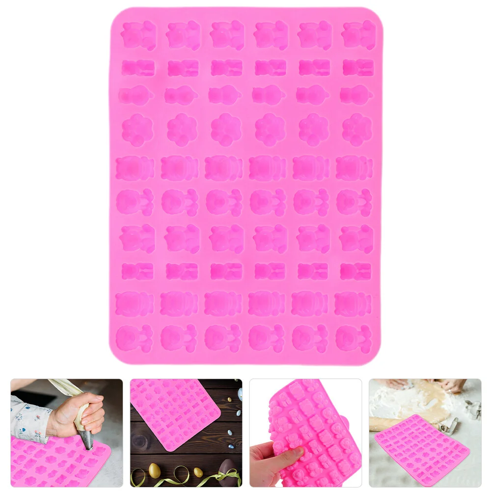 

Baking Supplies Mini Chocolate Mold Silicone Molds Cartoon Animal Kitchen Gummy Cookie