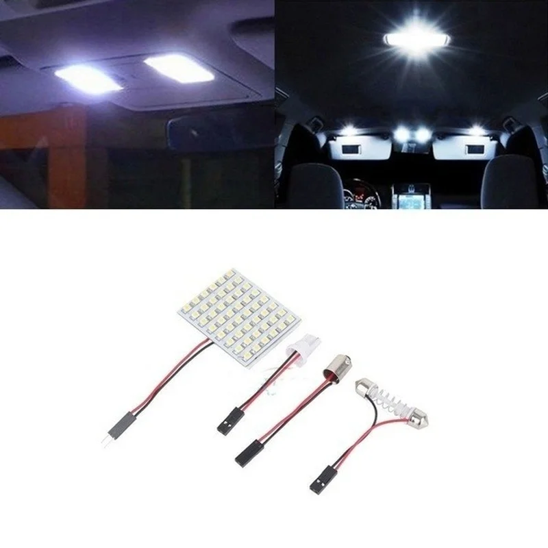 12 В 2/4/8 шт. белые Автомобильные светодиодные лампы T10 W5w Cob 24SMD 36SMD 48SMD | Автомобили и