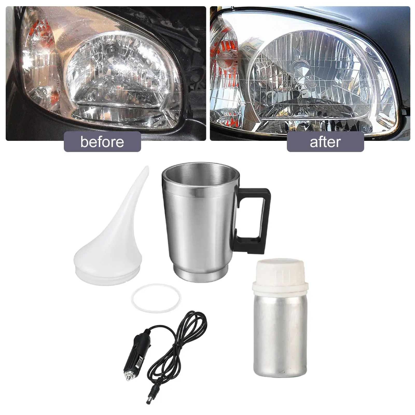

Car Headlight Renovation Polishing, Cup Headlight Lens Polish Set, Lens Coating Tool ,Fit for Taillights Lens Polish