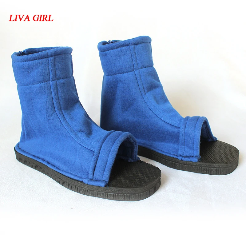 

Cosplay Shoes Top Konoha Ninja Village Black Blue Sandals Boots Costumes Gift
