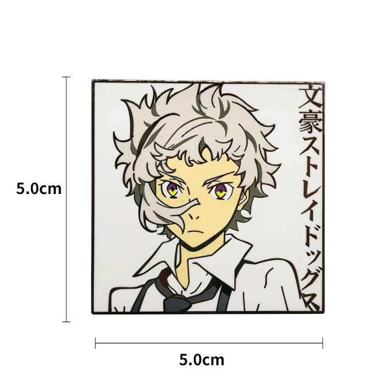 Фото Значки и броши по аниме Bungo Stray Dogs с Накадзимой Ацуши, подвески, манга-значки для сумок, рюкзаков, одежды, лацканов, ACG, косплей, игрушки, декор №5