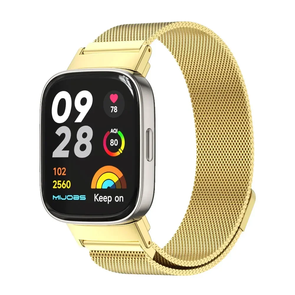 Фото Магнитный металлический ремешок для умных часов Redmi Watch 3 Lite, браслет из нержавеющей стали, ремешок для часов Redmi Watch 3 Active Correa №3