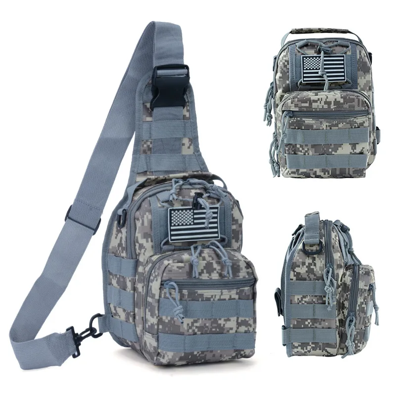 

Men Tactical Shoulder Bag Hiking Backpack Outdoor Hunting Camping Fishing Molle Army Trekking Military Chest Sling Bag