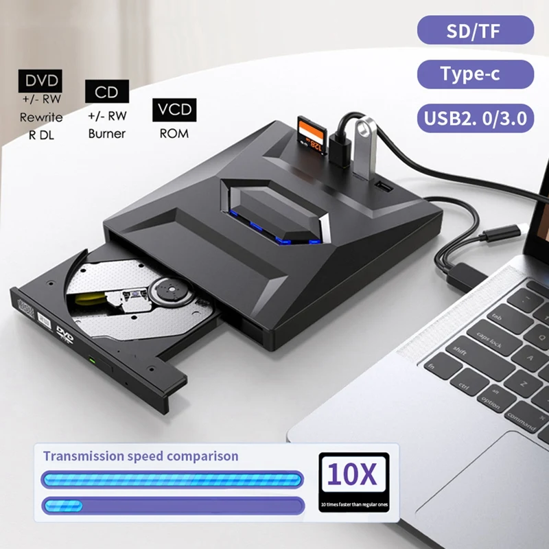 Внешний DVD CD-проигрыватель записывающее устройство и DVD-проигрыватель Type C/USB3.0