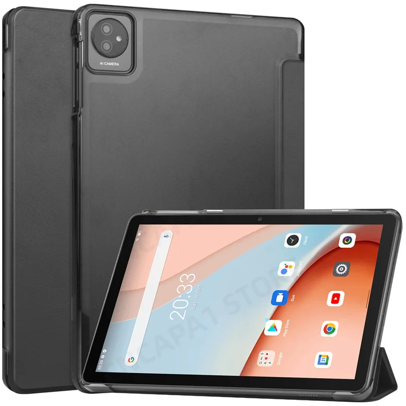 

Tri-Folded Stand Funda For Blackview Tab 8 WiFi Case Slim Cover For Blackview Tab7 Wi-Fi 10.1" Android 12 Tablet Hard Back Shell