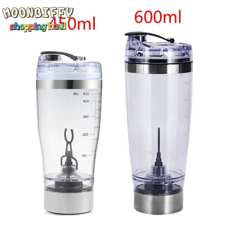 

Electric Protein Powder Mixing Cup Battery Automatic Shaker Bottle Mixer 450ML Milkshake Coffee Cup Protein Powder Shaker Cup