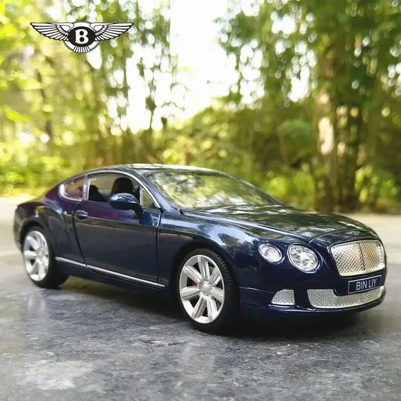 

1:24 Bentley Continental GT W12 Simulation Vehicle Wheels Metal Model Diecast Sport Car Pull Back Toy Collection F257