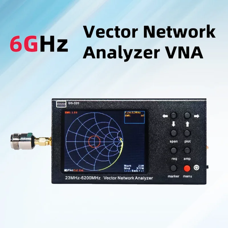 GS320 HTOOL 6G векторный анализатор сети RF тестер антенн VNA портативный беспроводной
