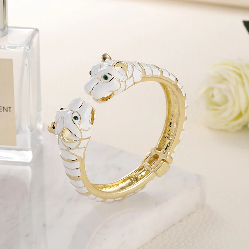 Браслеты унисекс эмалированные в виде животных леопарда пантеры Пумы