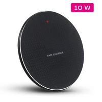 qi fast wireless charger 10w for iphone 11 12 13 phone chager charging pad for huawei p30 pro samsung s22 s21 xiaomi mi 11 mat