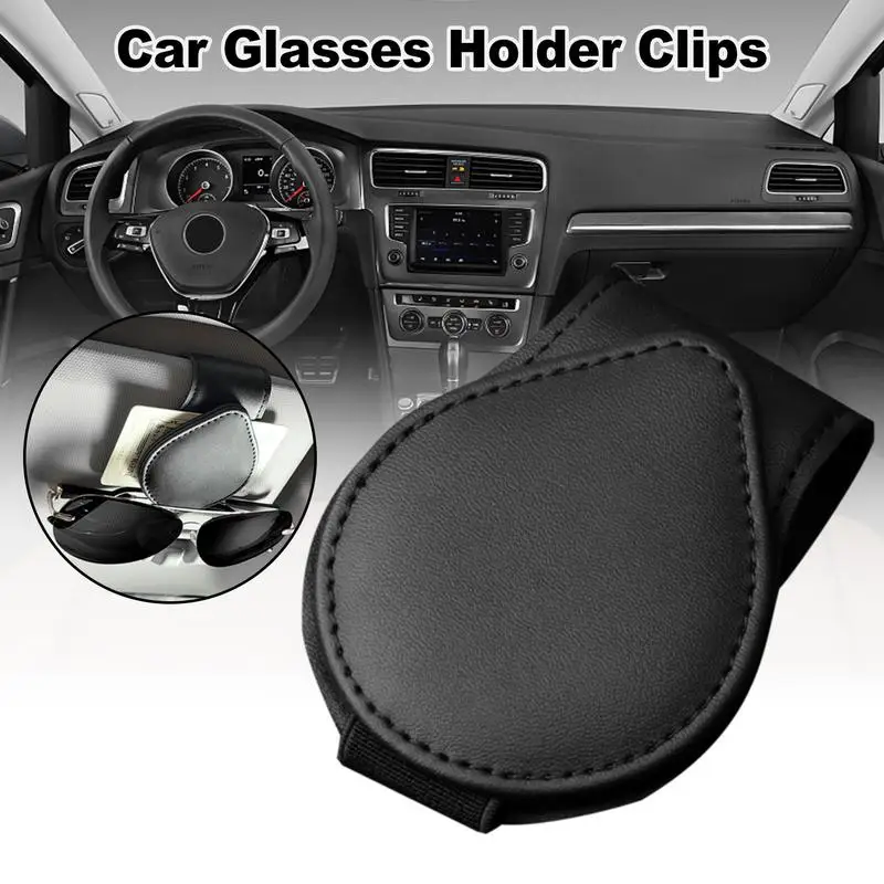 

Car Glasses Clip Universal Car Auto Sun Visor Sunglasses Holder Clip Multiple Functional Easy To Install Card Ticket Holders