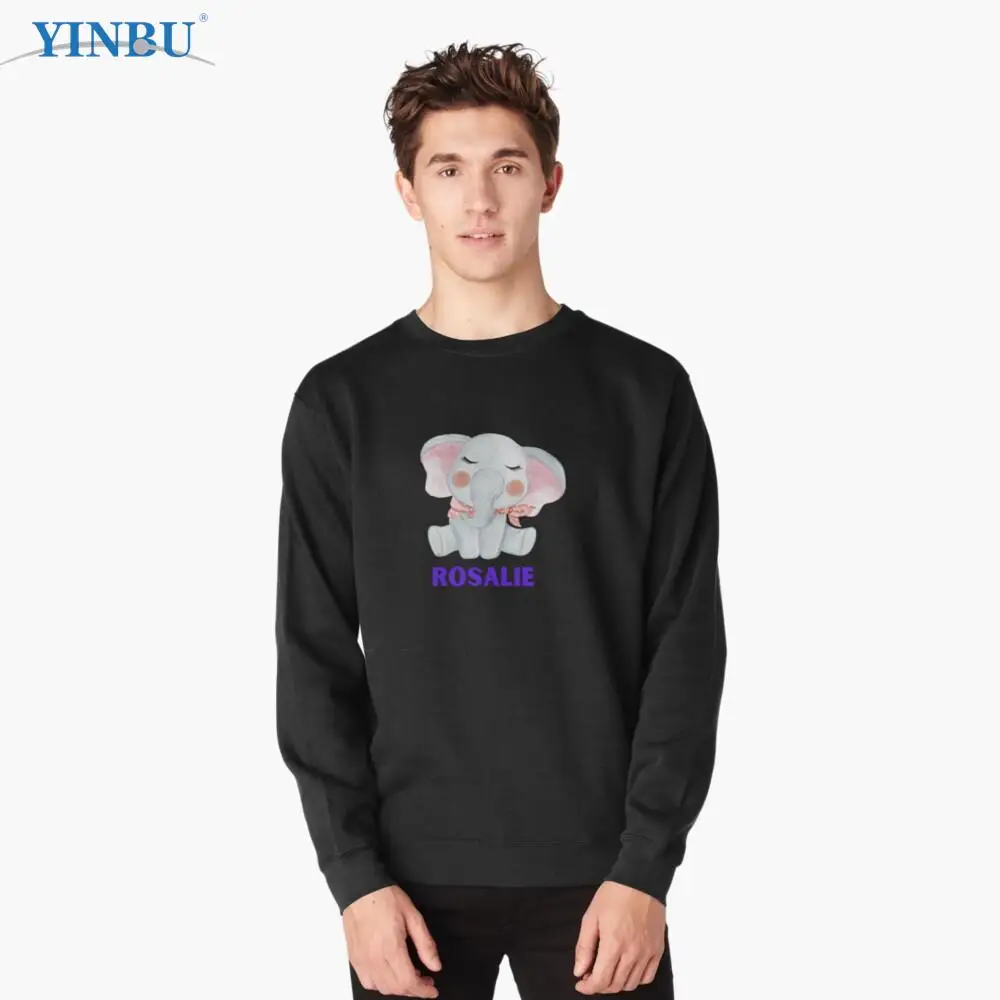 

Cute Elephant Rosalie Funny Lightweight Sweatshirt fashion streetwear Men's clothes