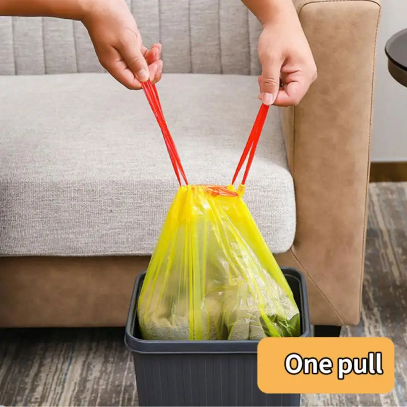 

Garbage Bag Point Break Type Thickened Drawstring Plastic Bag Bundle Mouth Disposable Garbage Cleaning Bag Household Supplies