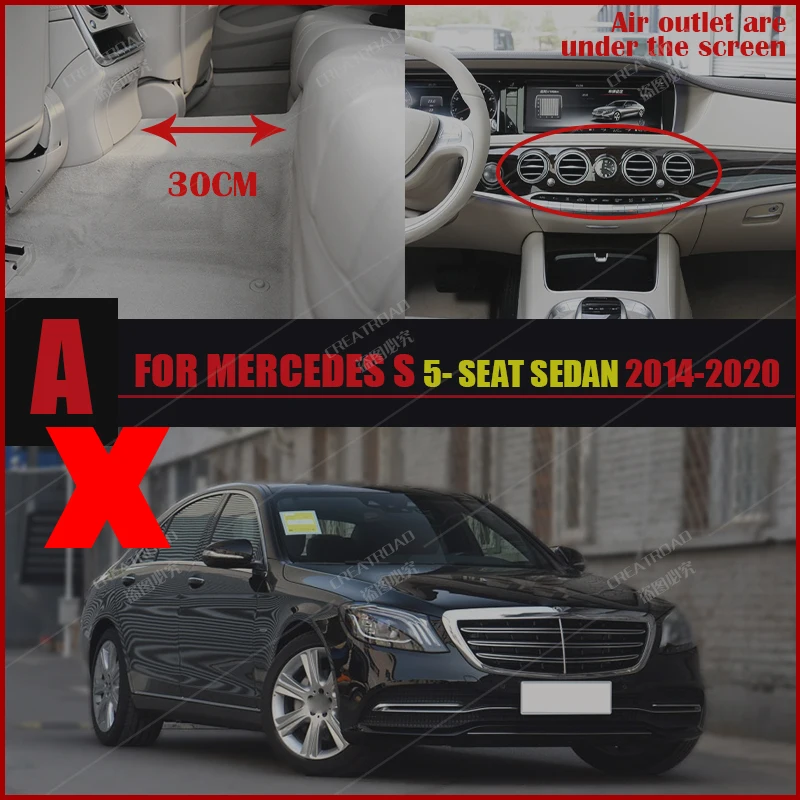 Автомобильные коврики для BENZ S class Sedan W222 пять сидений 2014 2015-2017 2018 2019 2020