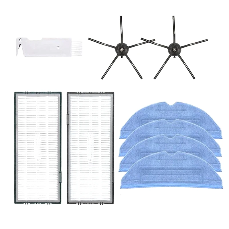 

Vacuum Mop Replacement Pads For Roborock S7 T7S T7S Plus - Reusable Replacement Microfiber Pad Side Brush Mop Cloth,Etc