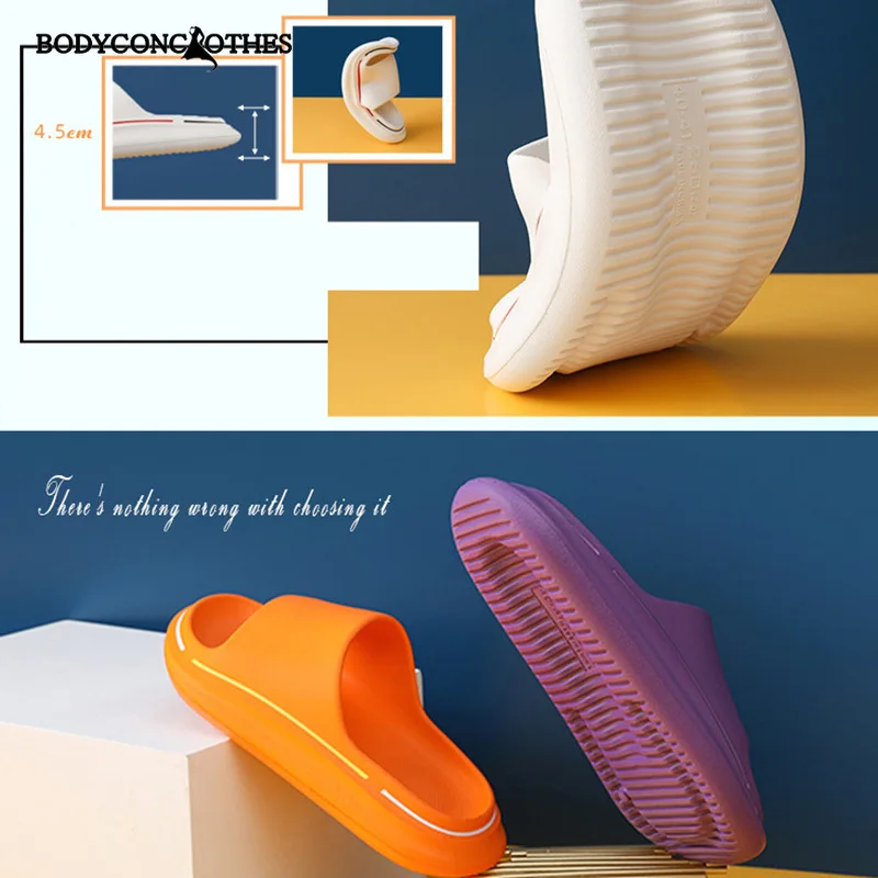 Summer Women Slippers for Men Fashion Indoor Sandals Outdoor Anti-Slip Beach SlidesOutdoor Slide Pool Beach Sandals Indoor Bath