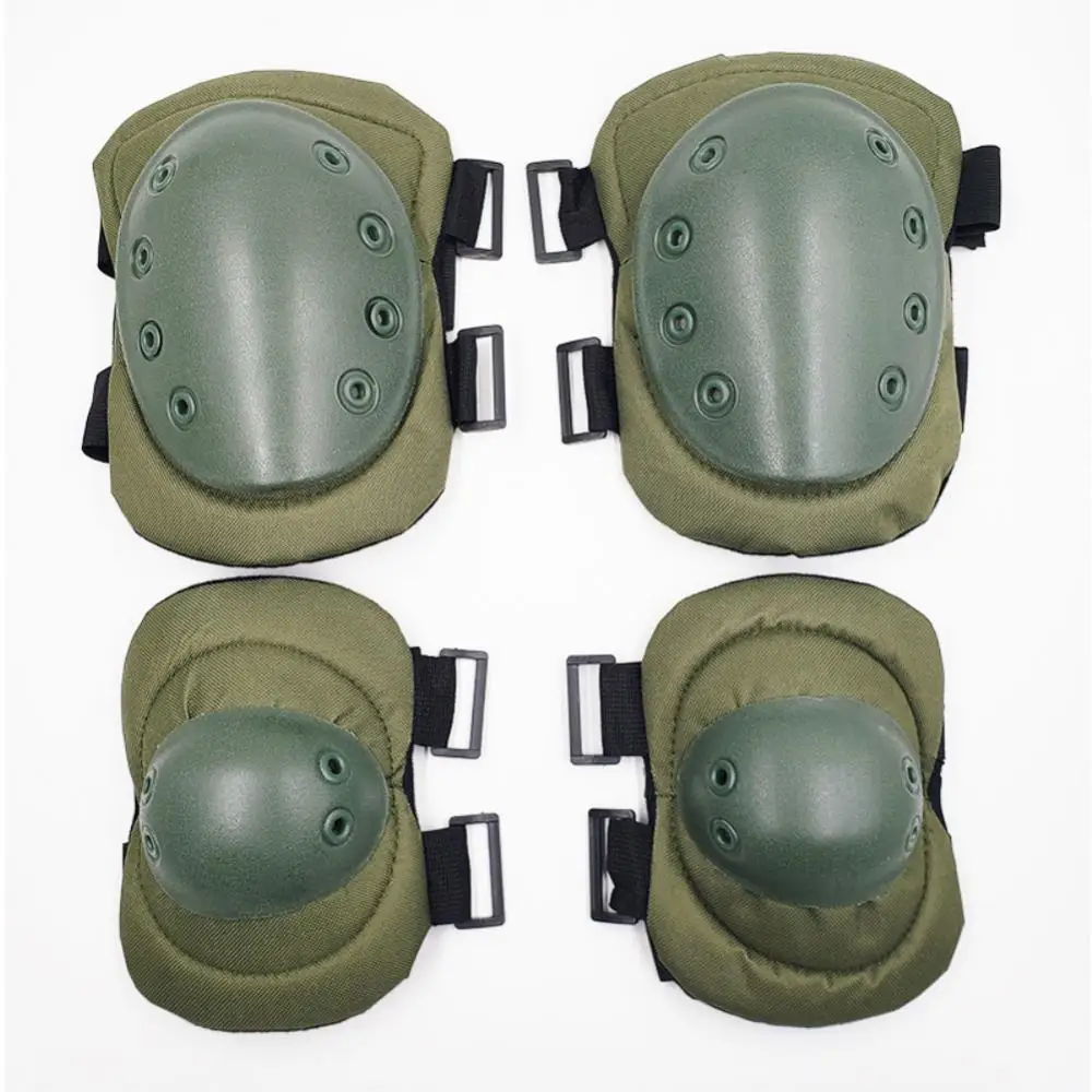 

Tactical Combat Protective Knee Elbow Protector Pad Set Gear Sports Military Army Green Camouflage Elbow & Knee Pads For Adult