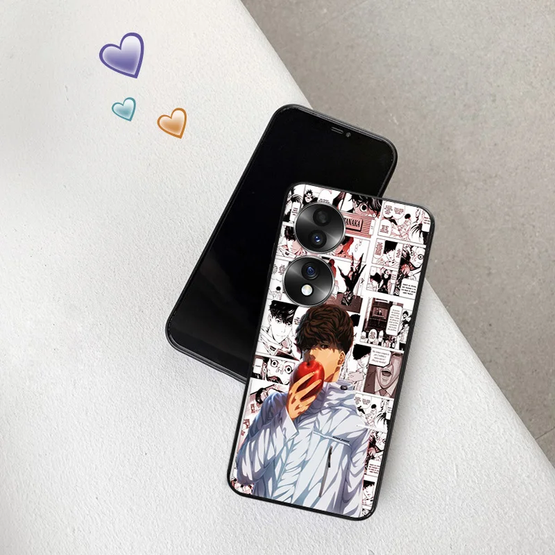 Черный мягкий телефонный чехол для Honor Magic5 Pro X7b X8b X9b X6 X7 X8 X9A X6a X8a 90 70 с аниме Death Note