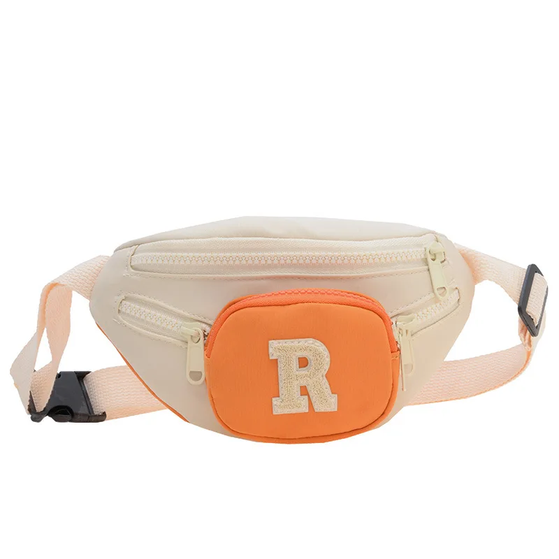 

Cute Fanny Pack Fashion Cool Little Boy Toddler Kid Embroidery Letter Patch Waist Pack Crossbody Coin Purse Chest Bag