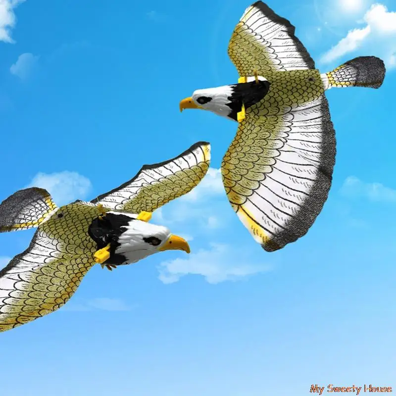 

Simulation Bird Interactive Cat Toys Electric Hanging Eagle Flying Bird Cat Teasering Play Cat Stick Scratch Rope Kitten Dog Toy