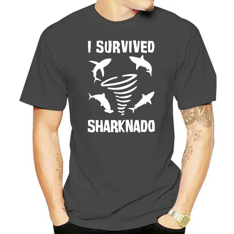 

NEW casual fashion floral printed T-shirt Summer Style Fashion Men T Shirts Survived Sharknado Shark Week For Men