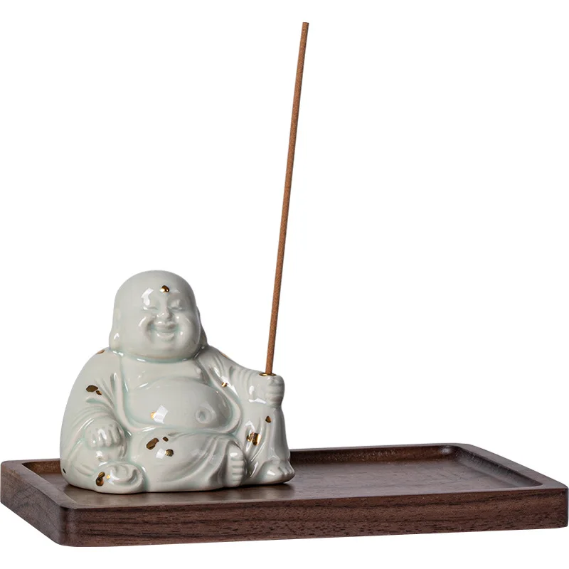 Керамическая курильница Будда