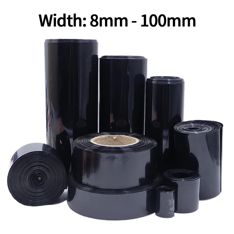 

Теплоусадочная трубка ПВХ черная 8-100 мм