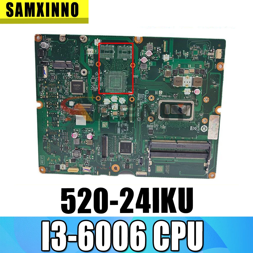 

for Lenovo AIO 520-24IKU All-in-One Motherboard CPU: I3-6006 UMA DDR4 LA-E882P FRU 01LM126