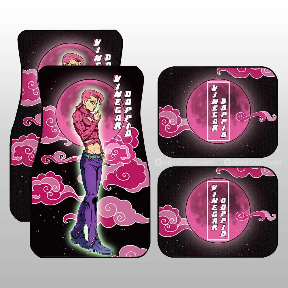 

Vinegar Doppio Car Floor Mats Custom JoJos Bizarre Adventure Anime Car Accessories