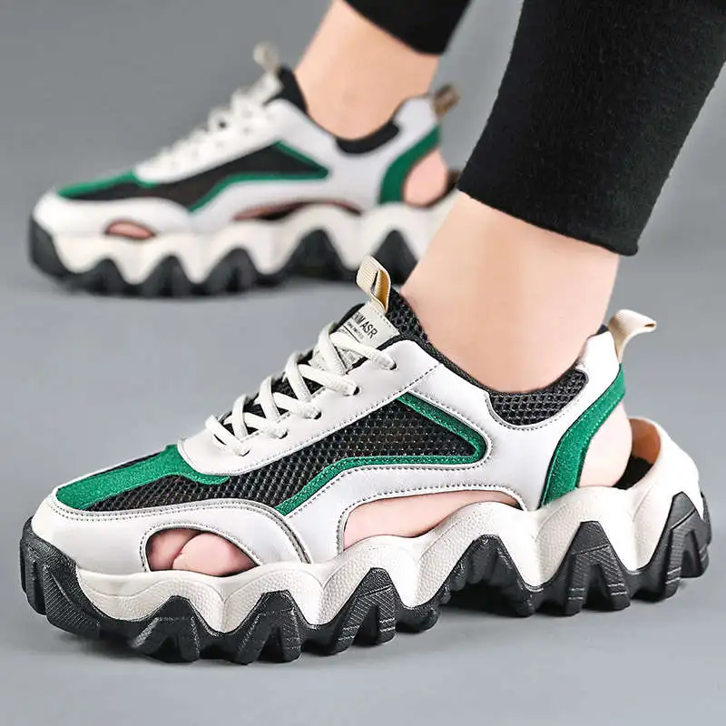 

Breath Male Sandal Designer Luxury 2021 Men's Summer Flip Flops Multicolored Men's Leather Shoes Sneakesrs Men's Sneaker Tennis