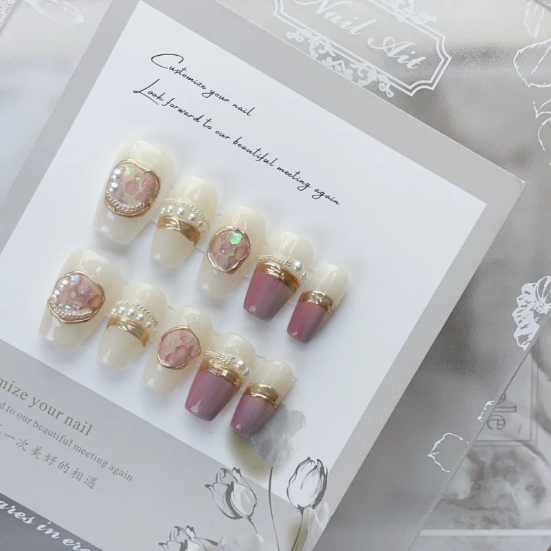 

Handmade Phototherapy Wear Armor Alps Fake Nails Reusable False Nails Removable Nails Decoration Press on Nails