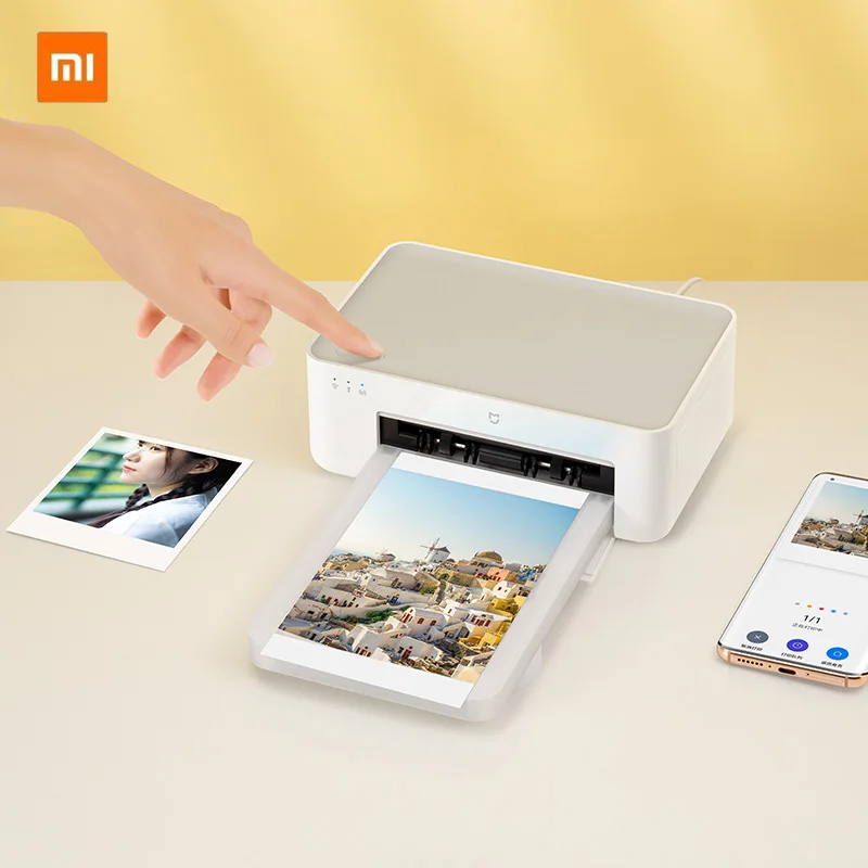 

Xiaomi Mijia HD Photo Portable Printer 1S Small Mobile Phone Photo Print Printers Color 3 Inch 6 Inch Printing Smart Wireless