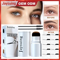 jaysuing eyebrow powder stamp set waterproof sweat proof makeup proof hair line contouring pen eyebrow card set cosmetics kit