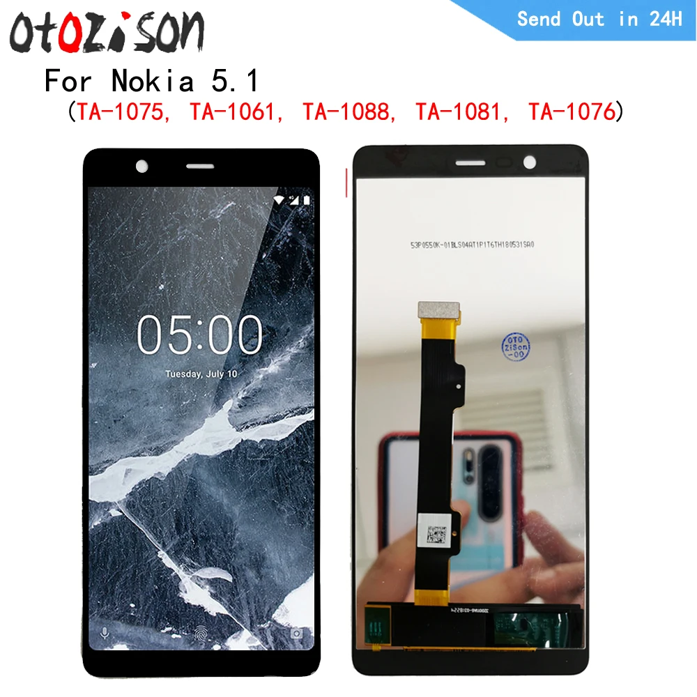 5 5-дюймовый IPS-дисплей для Nokia 1 TA-1075 TA-1061 TA-1088 TA-1081 TA-1076 дигитайзер сенсорной панели