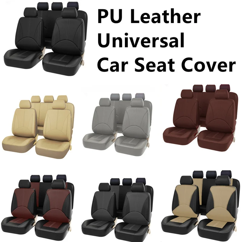 

4/9PCS Auto Seat Protection Cover For Suzuki Kizashi Swift Vitara SX4 Universal Leather Car Seat Covers Car Styling Accessories