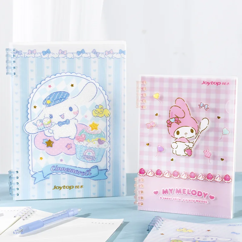

Sanrio B5 Loose-leaf Book Kuromi Hello Kitty Cinnamoroll Writing Handbook Student Coil Workbook Cartoon School Stationery Gift