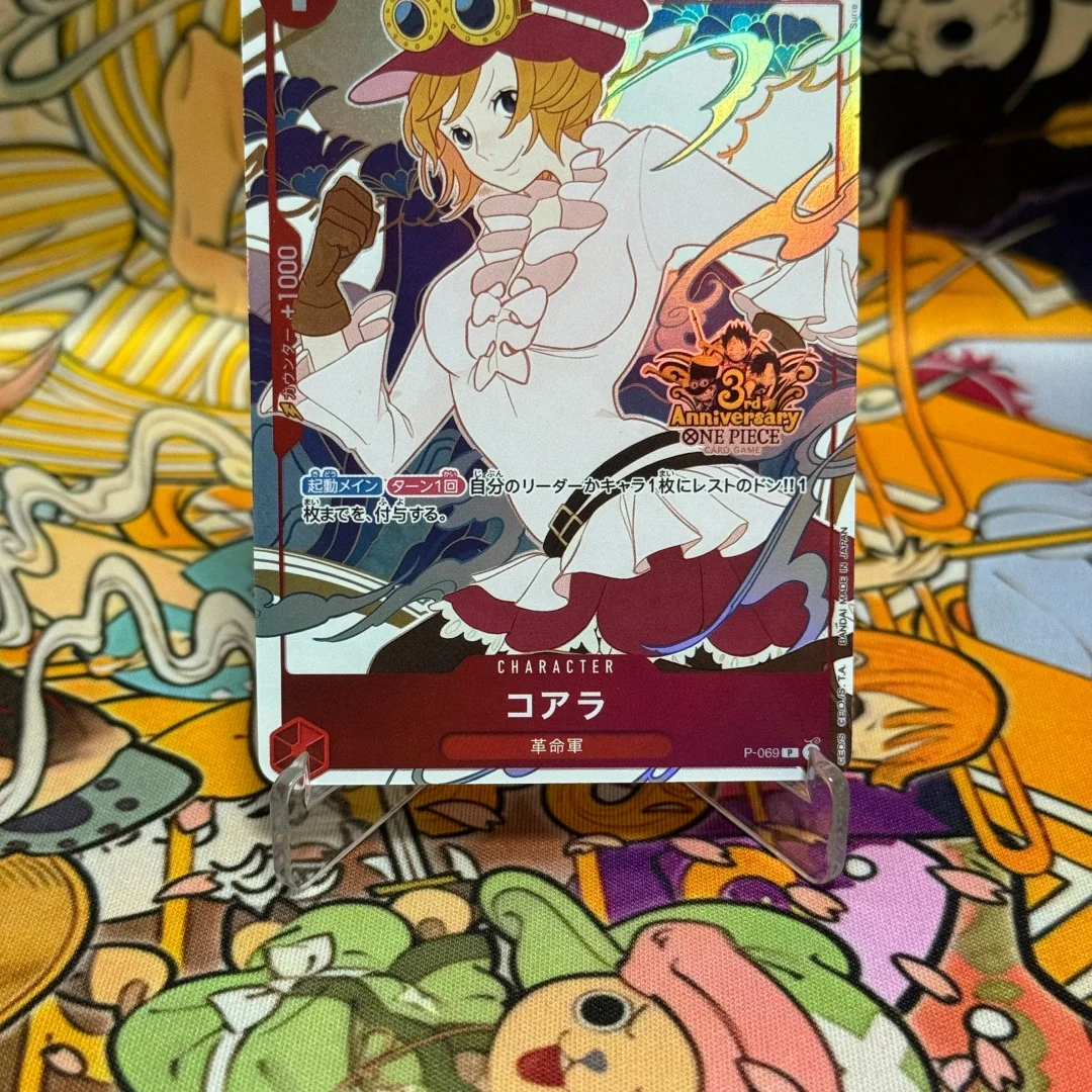 Фото One Piece TCG Японская коллекционная карта P-069 Коала P, китайская версия, набор к 3-й годовщине, 1 карта Красная Коала (фойл). №3