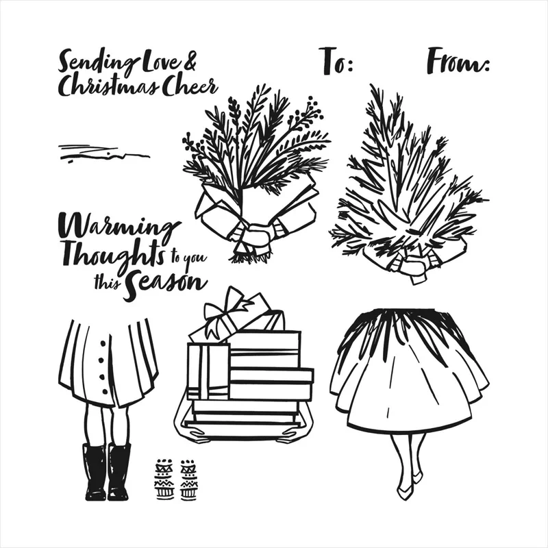 

Доставка штампов Cheer 2021, новые прозрачные штампы, рождественские поздравительные чувства, Силиконовая печать для рукоделия, скрапбукинга, и...