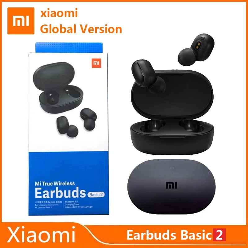 

Xiaomi Original Redmi Airdots2 TWS New Bluetooth Headset Global Version Xiaomi True Wireless Earbuds Basic2 Version Game Headset