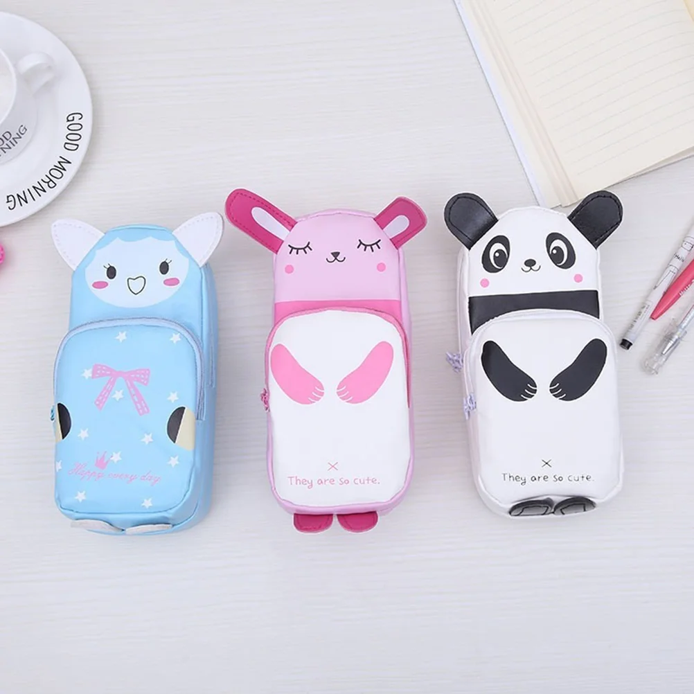 

1pc Case PU Stationery Pen Bags Box for Children Toddlers Kids
