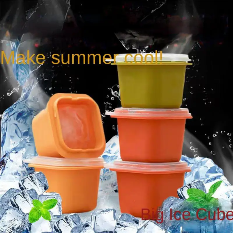 

Big Ice Mold Giant Jumbo Large Food Grade Silicone Ice Box Artifact Square Tray Mold DIY Ice Maker Ice Tray Mold For Kitchen