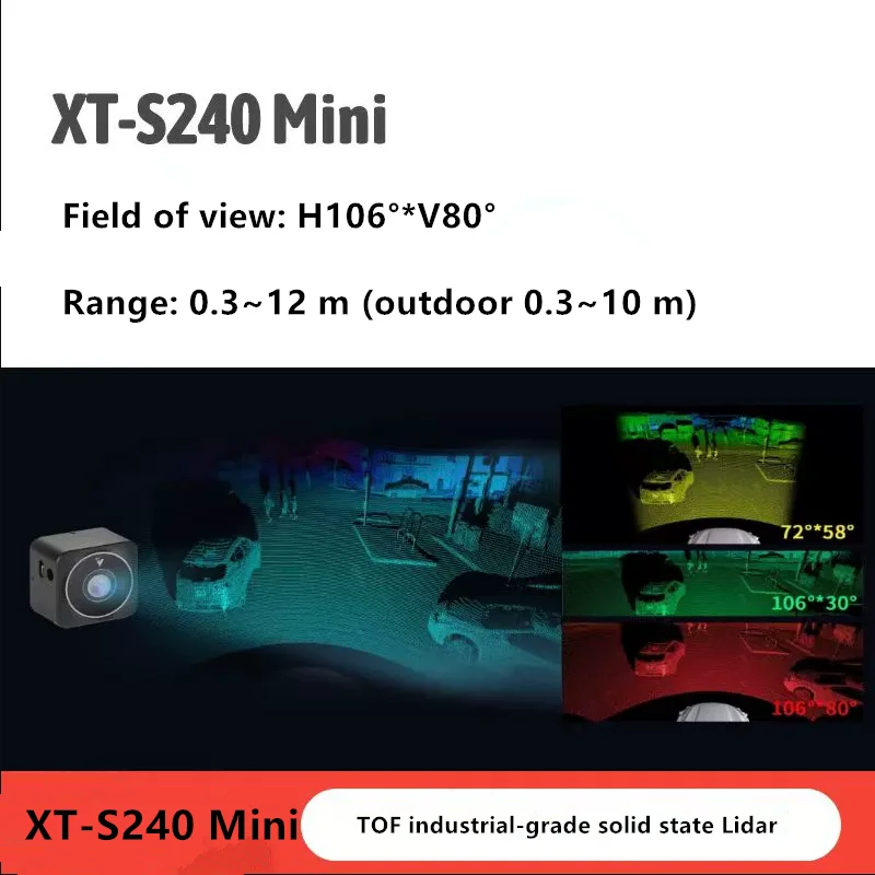 XT-240 Чистая твердотельная вспышка 3D-лидар диапазон 25 метров 3D-точечное облачное